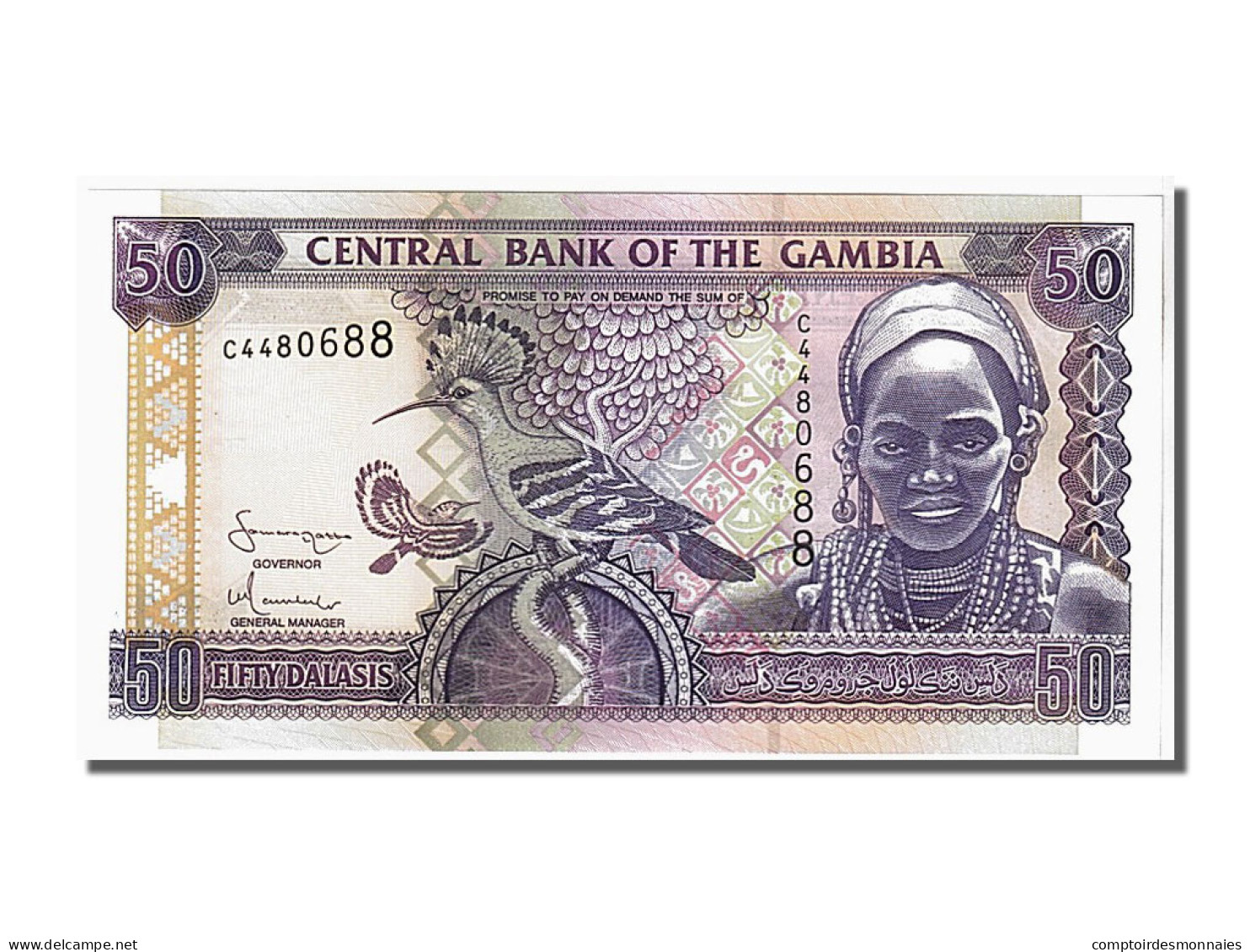 Billet, Gambia, 50 Dalasis, 2001, KM:23a, NEUF - Gambia