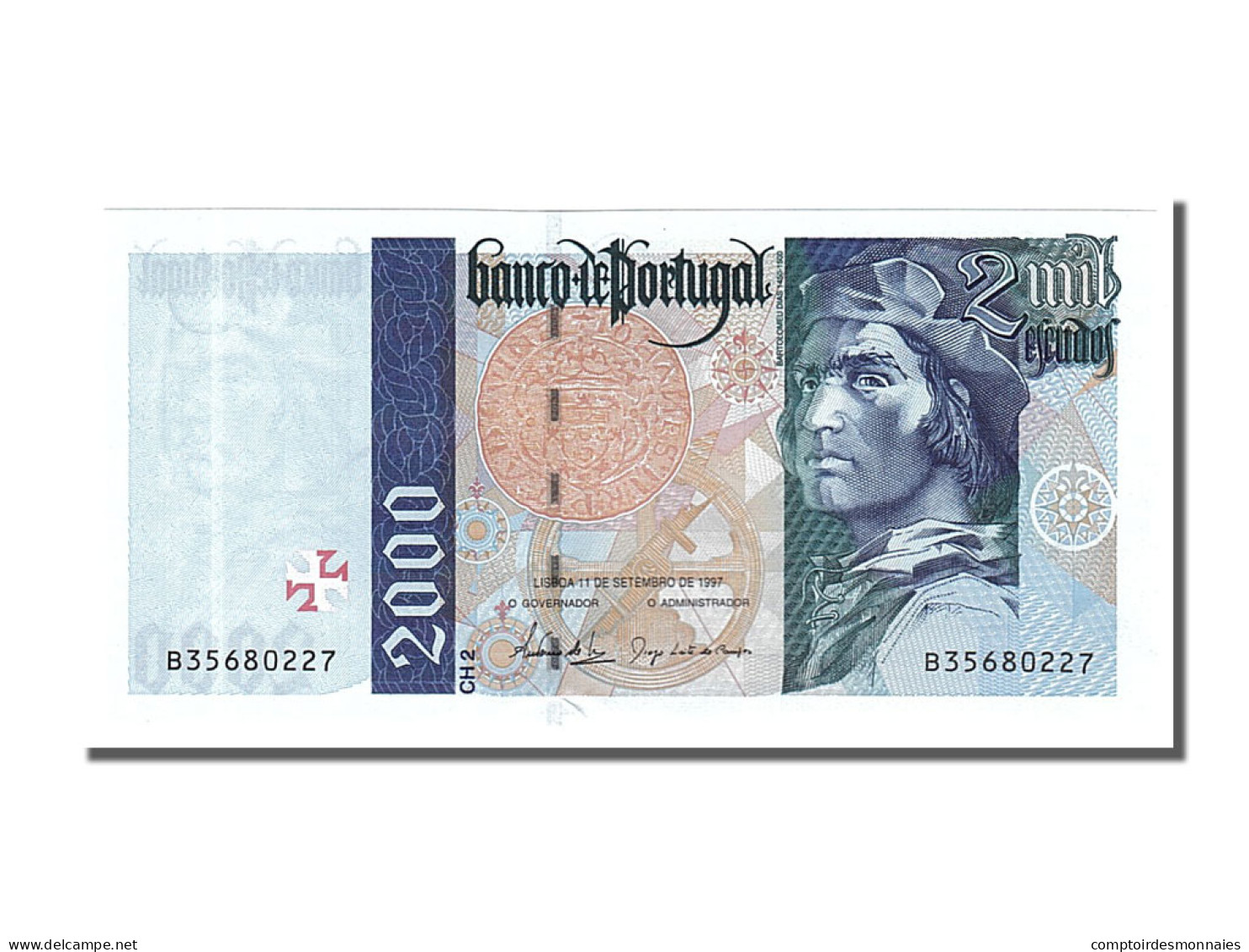 Billet, Portugal, 2000 Escudos, 1997, 1997-09-11, NEUF - Portugal