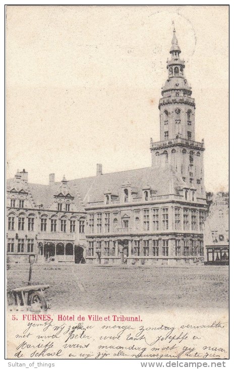 Cpa/pk 1903 Veurne Furnes Hotel De Ville Et Tribunal - Veurne