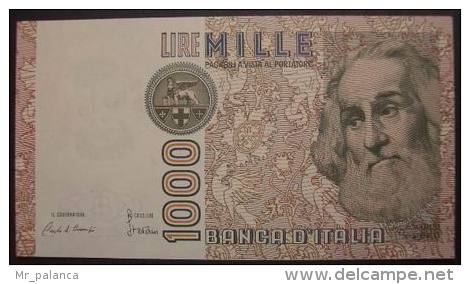 M_p> Repubblica Italiana Banconota 1000 Lire Tipo Marco Polo > Ciampi - Stevani 16 03 1982 - 1000 Lire