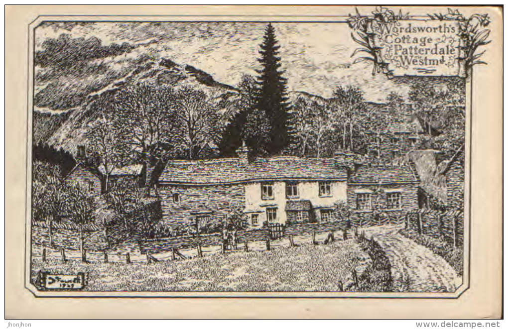 United Kingdom/England- Postcard Unused - Wordsworth's Cottage,Patterdale,Westmorland By Fawcett - 2/scans - Patterdale