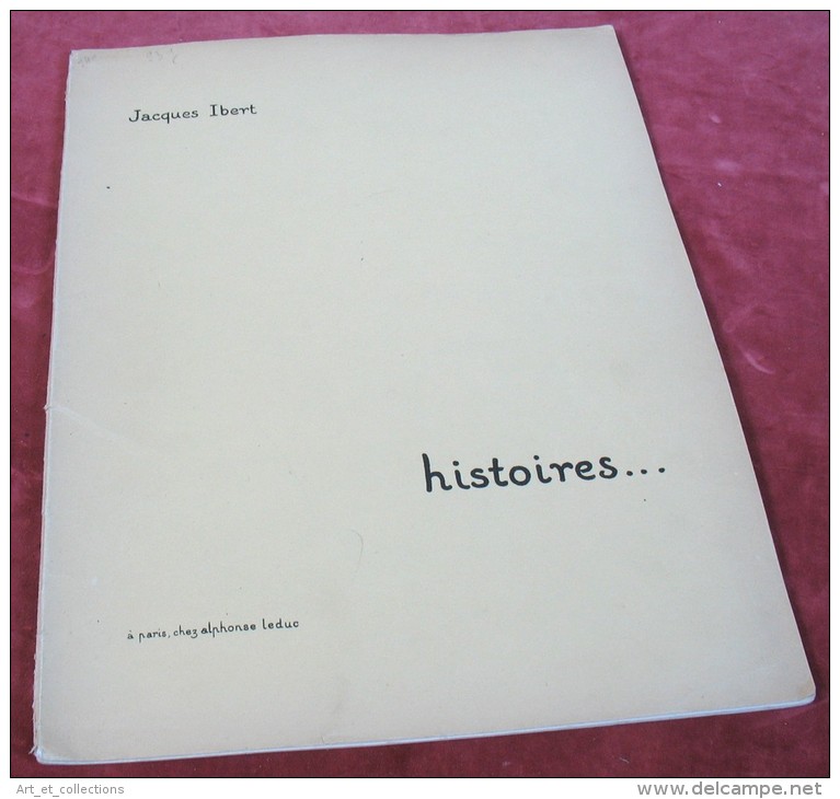 Partitions Pour Piano "HISTOIRES" De Jacques IBERT - Instruments à Clavier