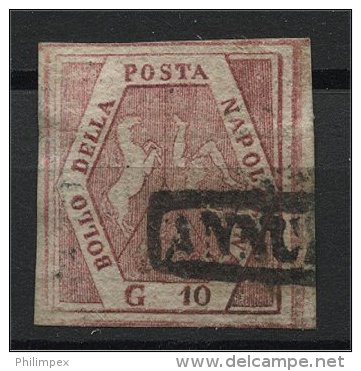 ITALY, NAPOLI / NAPLES EXTREMELY RARE POSTAL FORGERY 10 GRANA - Naples