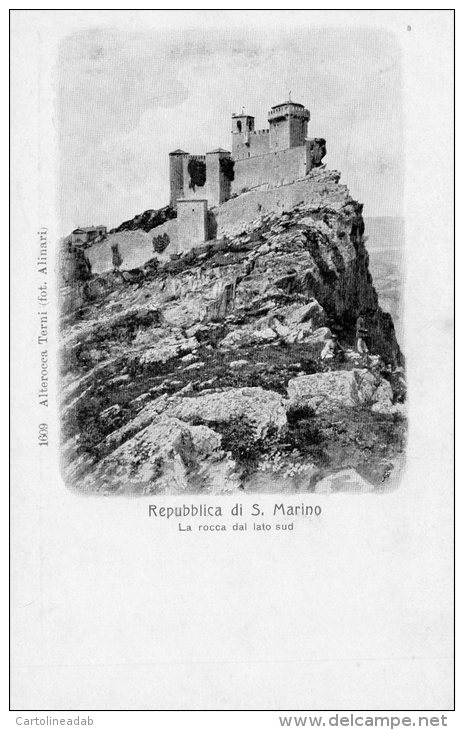 [DC7412] REPUBBLICA DI SAN MARINO - LA ROCCA DEL LATO SUD - Old Postcard - San Marino