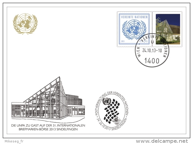 ONU Vienne 2013  - White Card Sindelfingen 24.10.2013 - Cartes-maximum