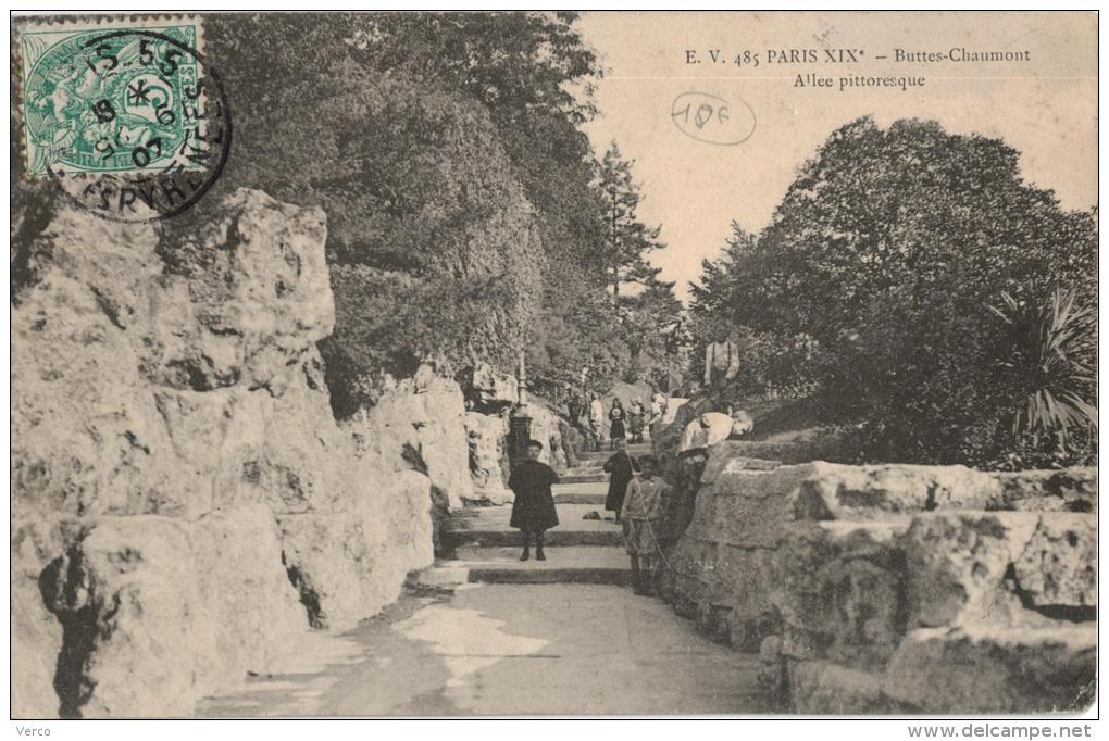 Carte Postale Ancienne De PARIS - BUTTES CHAUMONT - Arrondissement: 19