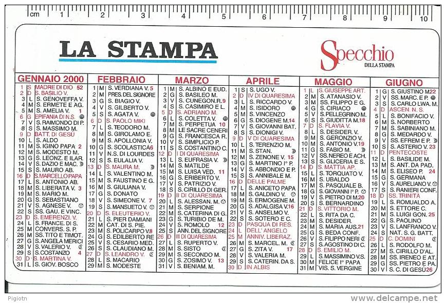 CAL613 - CALENDARIETTO 2000 - LA STAMPA - Formato Piccolo : 1991-00