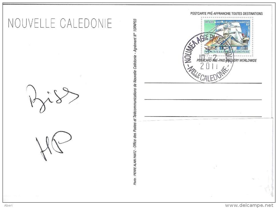 10035 PAP CARTE POSTALE NOUVELLE CALEDONIE - 10/2/2011 AGENCE PHILATELIQUE - Interi Postali