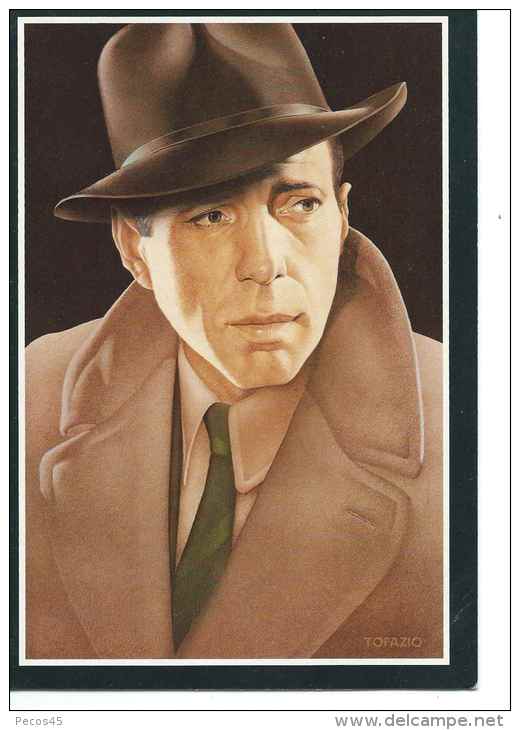 Carte Double :Humphrey BOGART Par Vincent Topazio - 1979. - Fotos