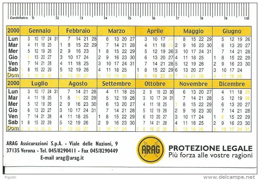 CAL620 - CALENDARIETTO 2000 - ARAG PROTEZIONE LEGALE - Formato Piccolo : 1991-00