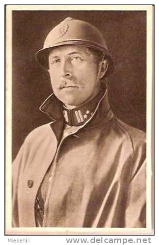 S.M. LE ROI ALBERT AU FRONT-GUERRE 1914-1918-war-oorlog-militaire-military - Oorlog 1914-18