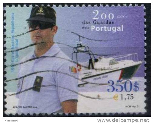 PIA - PORTOGALLO - 2001 : 200° Della Gendarmeria - (Un 2536) - Usati