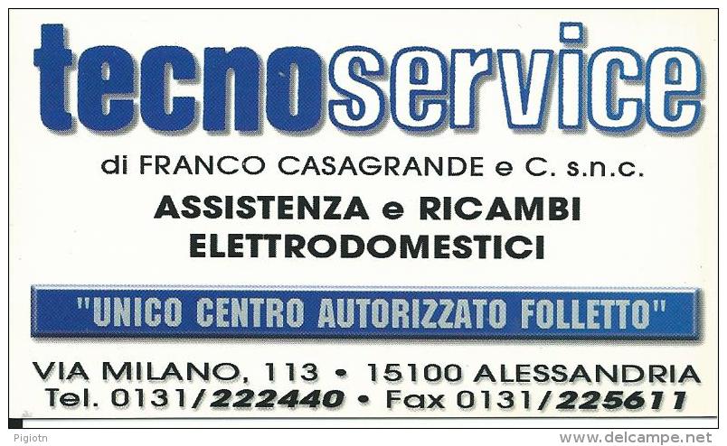 CAL630 - CALENDARIETTO 2000 - TECNOSERVICE - ALESSANDRIA - Formato Piccolo : 1991-00