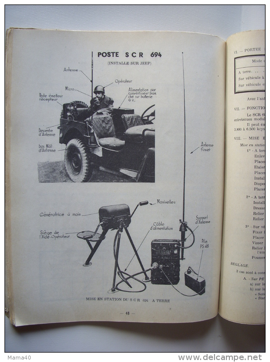 MILITARIA - NOTICE SUR LES MOYENS DE TRANSMISSIONS DU GENIE - 1953 - Ecole D'Application Du Génie - Autres & Non Classés