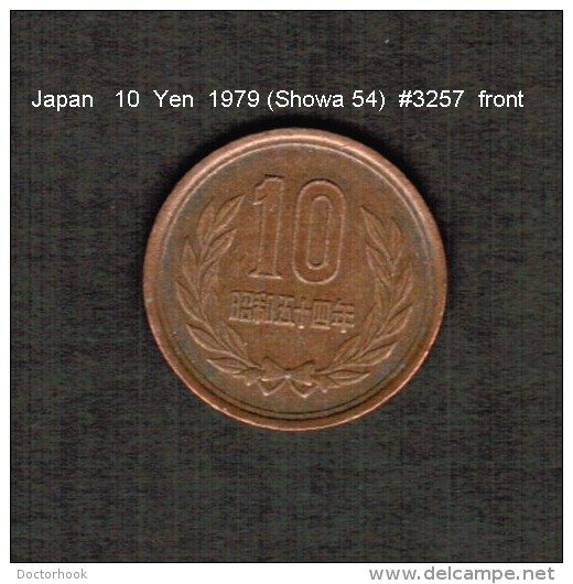 JAPAN    10  YEN  1979  (Hirohito 54---Showa Period)  (Y # 73a) - Japon