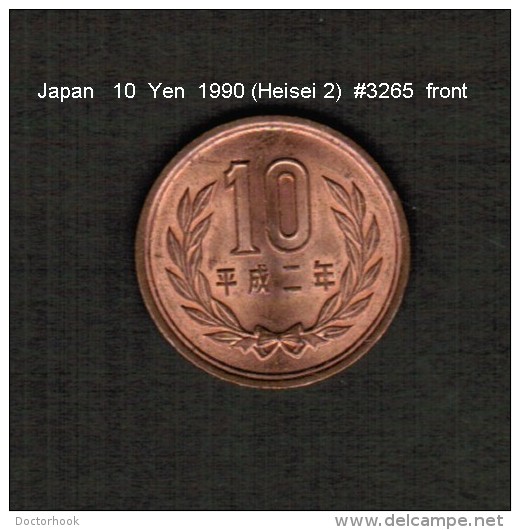 JAPAN    10  YEN  1990 (Akihito 2---Heisei Period)  (Y # 97.2) - Japon