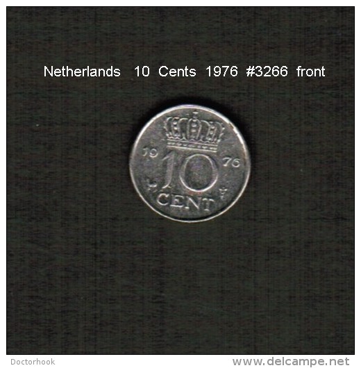 NETHERLANDS   10  CENTS  1976  (KM # 182) - 1948-1980 : Juliana