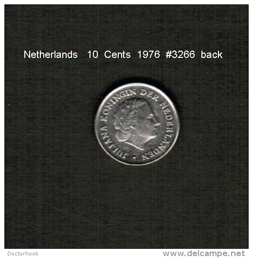 NETHERLANDS   10  CENTS  1976  (KM # 182) - 1948-1980 : Juliana