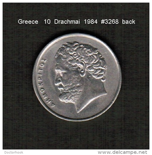 GREECE   10  DRACHMAI  1984  (KM # 132) - Greece