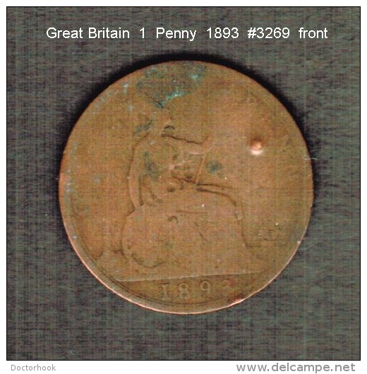 GREAT BRITAIN     1  PENNY  1893 - D. 1 Penny