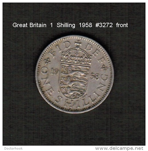 GREAT BRITAIN     1  SHILLING  1958  (KM # 904) - I. 1 Shilling