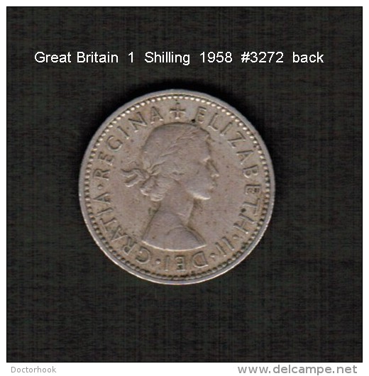 GREAT BRITAIN     1  SHILLING  1958  (KM # 904) - I. 1 Shilling
