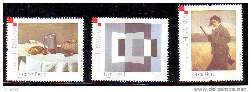 Croatia 2006 Y Modern Art Paintings Mi No 792-95 MNH - Croatie