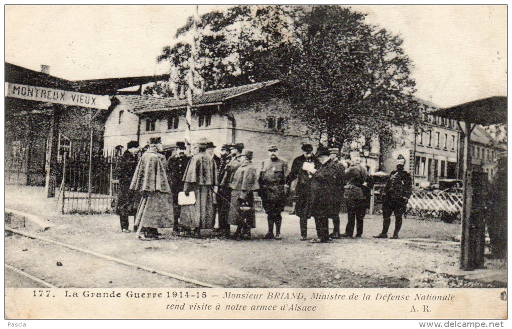 CPA ALSACE Guerre 14-18 Mr Briand Ministre De La Défense Nationale - Autres & Non Classés