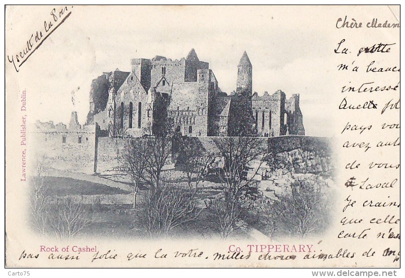 Irlande -  Rock Of Cashel - Précurseur - Postmark 1902 Kil Sheelan Clonmel - Cossé Le Vivien - Tipperary