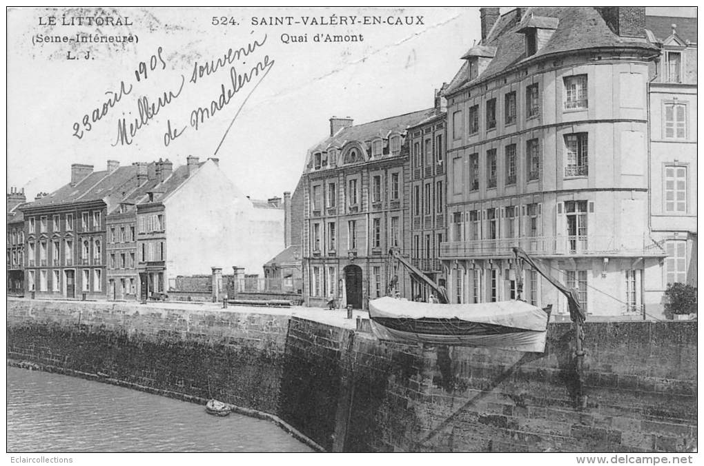 St Valéry En Caux     76     Quai D'Amont   (pli) - Otros & Sin Clasificación