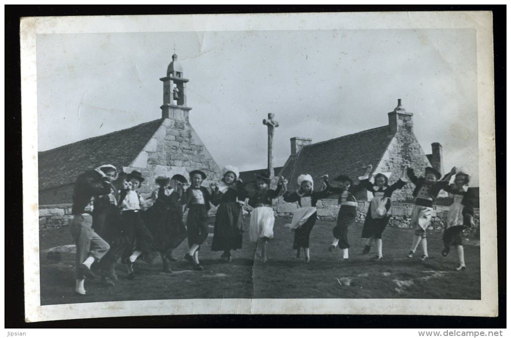 Cpa Carte Photo Bretagne Danses Bretonnes    ROSC1 - Bretagne