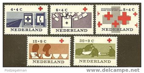 NEDERLAND 1963 OMP Zegels Rode Kruis 801-805 #722 - Unused Stamps