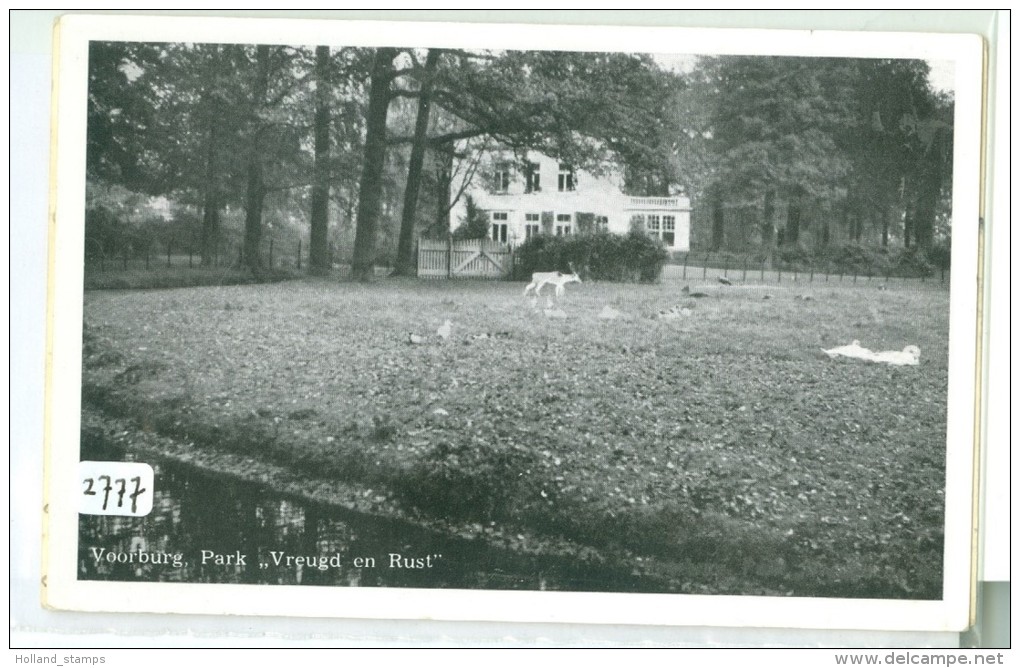 ANSICHTKAART *  VOORBURG * PARK VREUGD EN RUST * GELOPEN NAAR HUIZEN (2777) - Voorburg