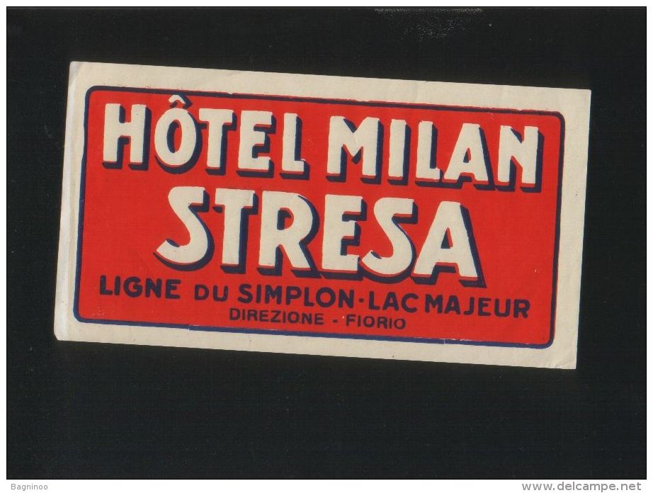 Hotel MILAN Stresa Itali - Hotel Labels