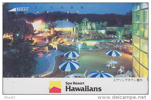 Télécarte Japon - HAWAII / SPA Resort - Piscine / Spring Town - Japan Phonecard USA Rel. Telefonkarte - 102 - Publicidad