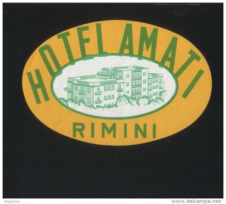 Hotel AMATI Rimini Italia - Etiketten Van Hotels