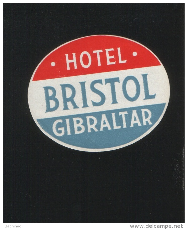 Hotel BRISTOL Gibraltar - Hotelaufkleber