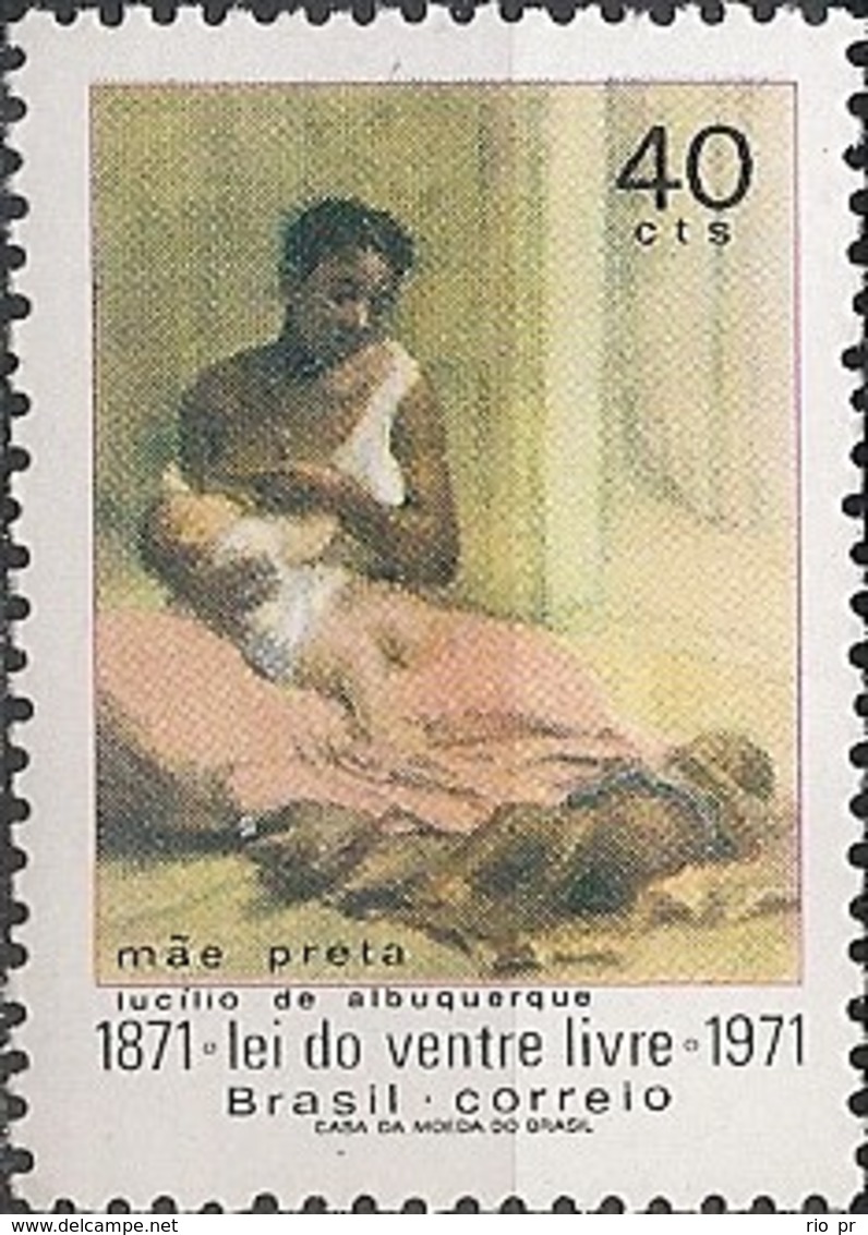 BRAZIL - CENTENARY OF LAW GUARANTEEING PERSONAL FREEDOM STARTING AT BIRTH 1971  - MNH - Unused Stamps