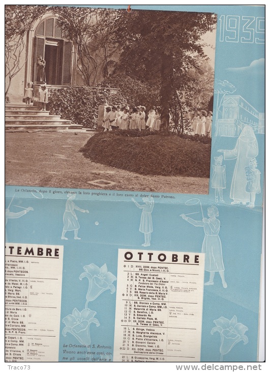 SANT'ANTONIO  /  Calendario delle Opere Antoniane di Carità  _  1939
