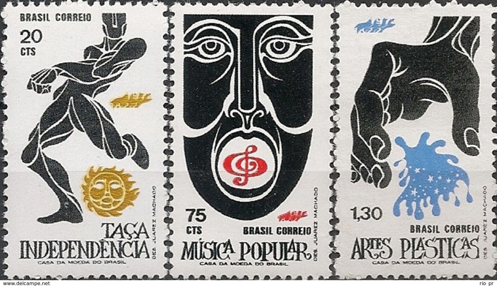 BRAZIL - COMPLETE SET 150th ANNIVERSARY OF BRAZILIAN INDEPENDENCE 1972  - MNH - Unused Stamps