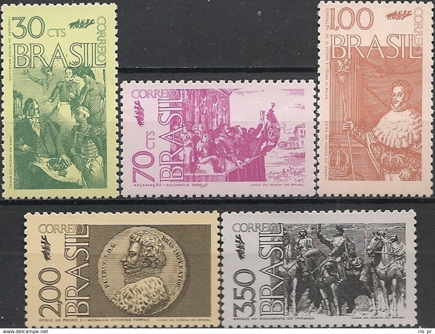 BRAZIL - COMPLETE SET 150th ANNIVERSARY OF BRAZILIAN INDEPENDENCE 1972  - MNH - Neufs