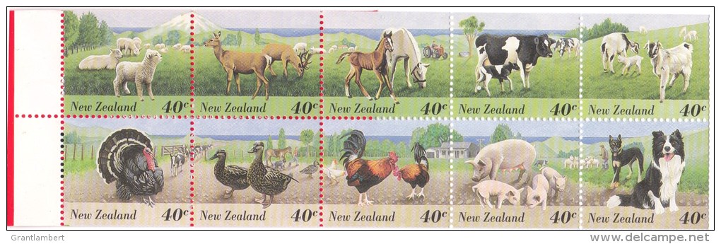 New Zealand 1995 Farmyard Animals - Pigs $4.50 Hang-Sell Mint Booklet - Booklets