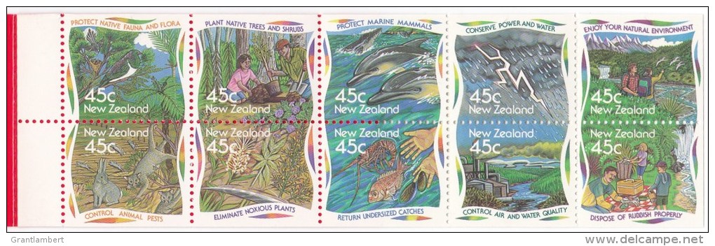 New Zealand 1995 Environment Protection $4.50 Mint Booklet - Booklets