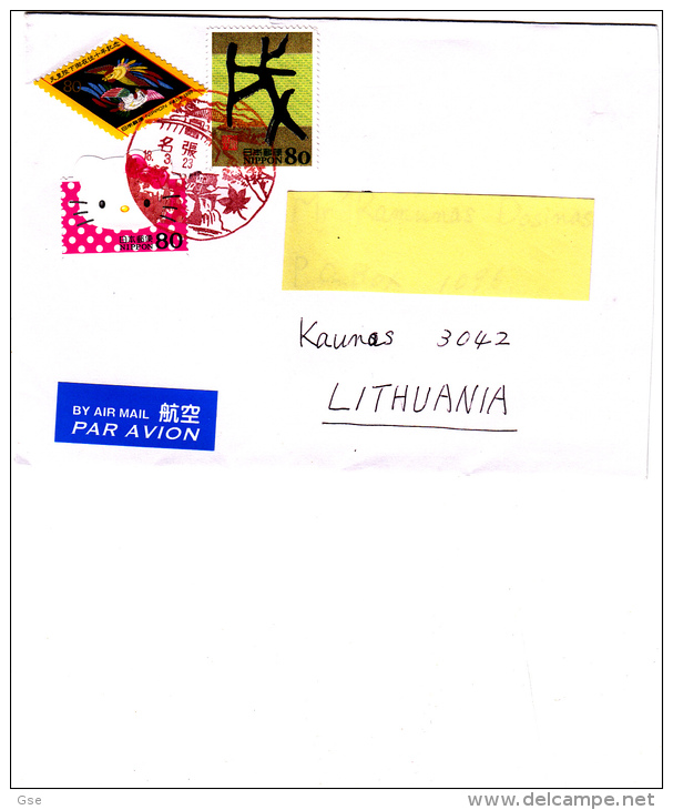 GIAPPONE  2006 - Lettera Per La Lituania - Covers & Documents