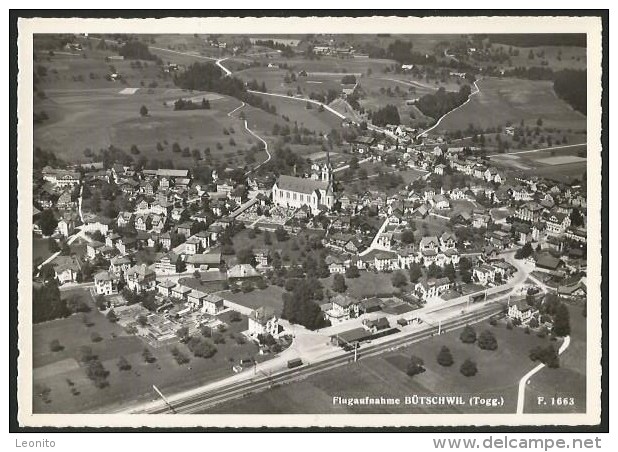 BÜTSCHWIL Toggenburg Flugaufnahme 1950 - Bütschwil-Ganterschwil