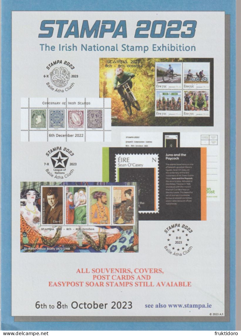Ireland Brochures Irish National Stamp Exhibition Stampa 2010 - 2011 - 2012 - 2018 - 2023 - Collections, Lots & Series