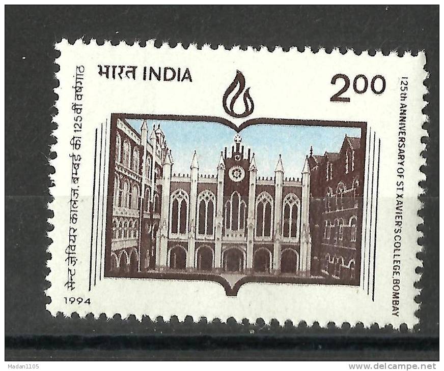 INDIA, 1994, 125th Anniversary Of St Xavier´s ( Xaviers), College, MNH, (**) - Ungebraucht