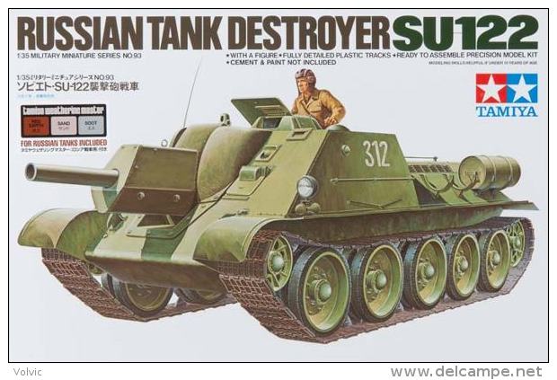 - TAMIYA - Maquette Russian Tank Destroyer SU 122 - 1/35°- Réf 89798 - Veicoli Militari