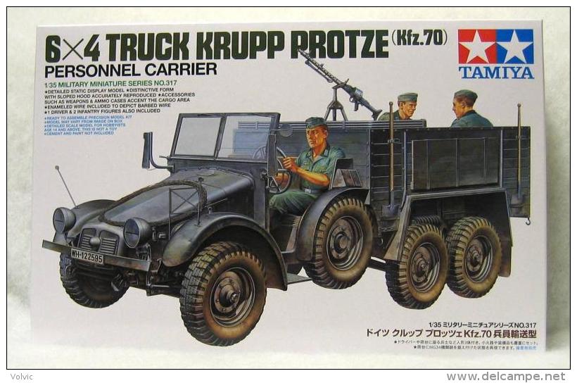- TAMIYA - Maquette 6*4 Truck Krupp Protze - 1/35°- Réf 35317 - Véhicules Militaires