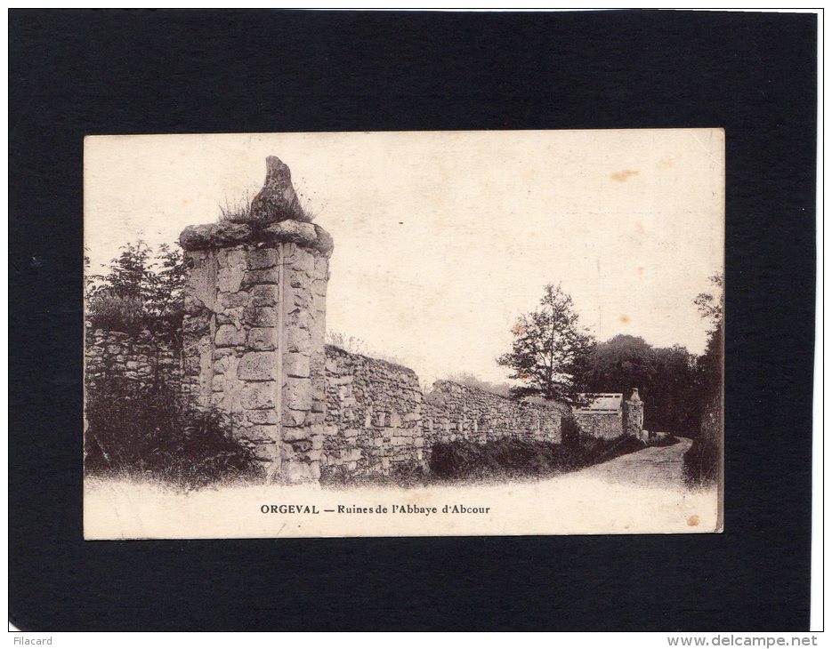 44416    Francia,    Orgeval -  Ruines  De L"Abbaye  D"Abcour,  VG - Orgeval